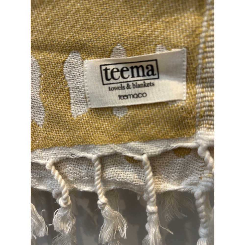Authentic Turkish peshtemal towel/throw from the brand Teema Towel 63x36" - Picture 2 of 8